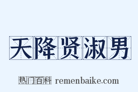 天降贤淑男是什么意思的图片